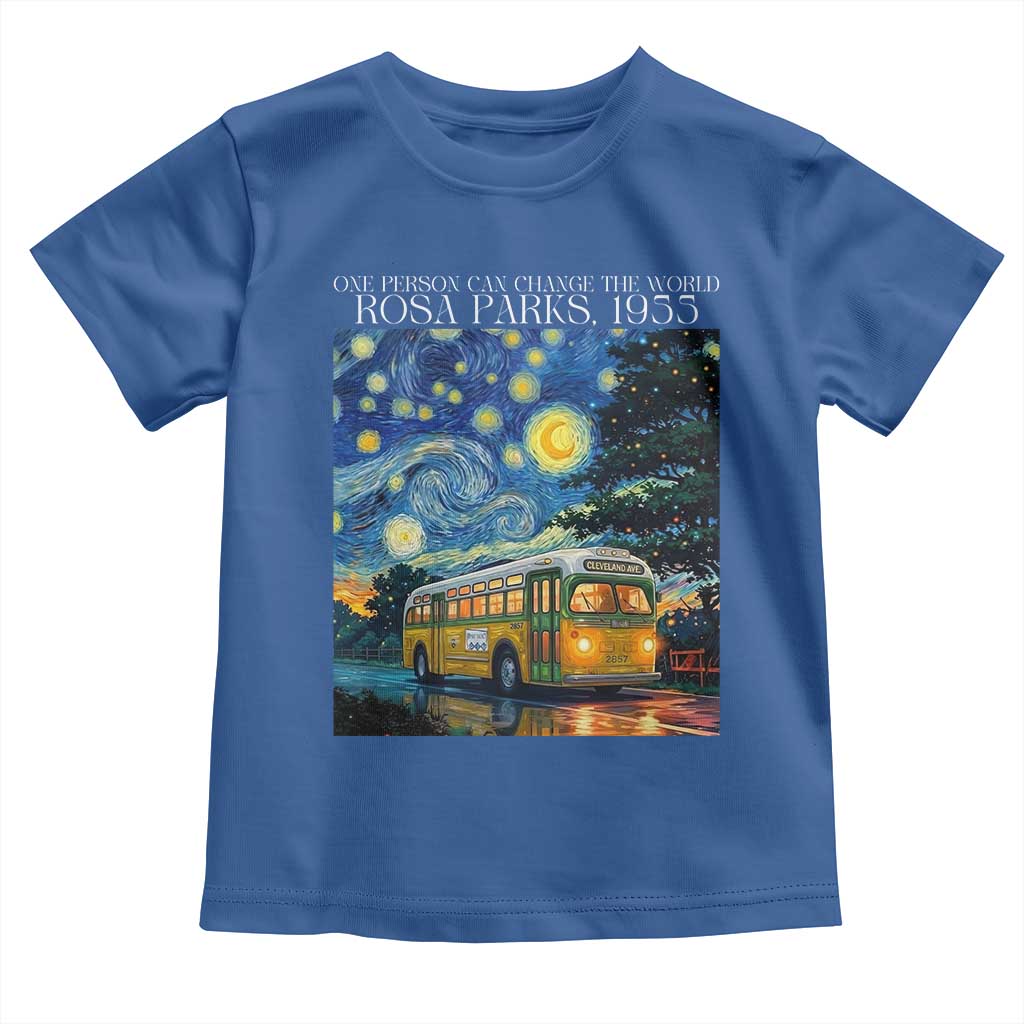 Rosa Parks Toddler T Shirt Starry Night Van Gogh Black History African TS14 Royal Blue Print Your Wear