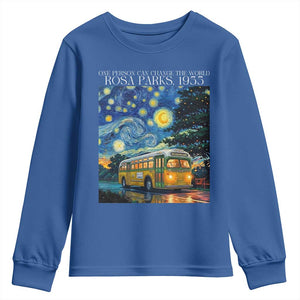 Rosa Parks Youth Sweatshirt Starry Night Van Gogh Black History African TS14 Royal Blue Print Your Wear
