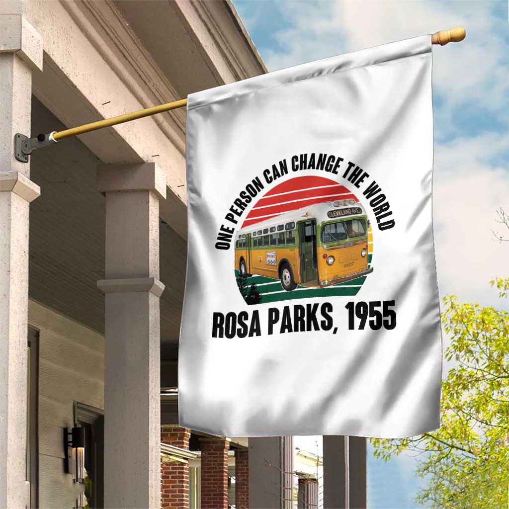 Rosa Parks Garden Flag One Person Can Change The World TS14 Print Your Wear