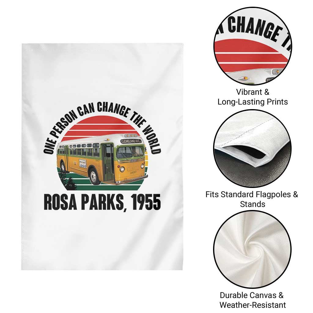 Rosa Parks Garden Flag One Person Can Change The World TS14 Print Your Wear