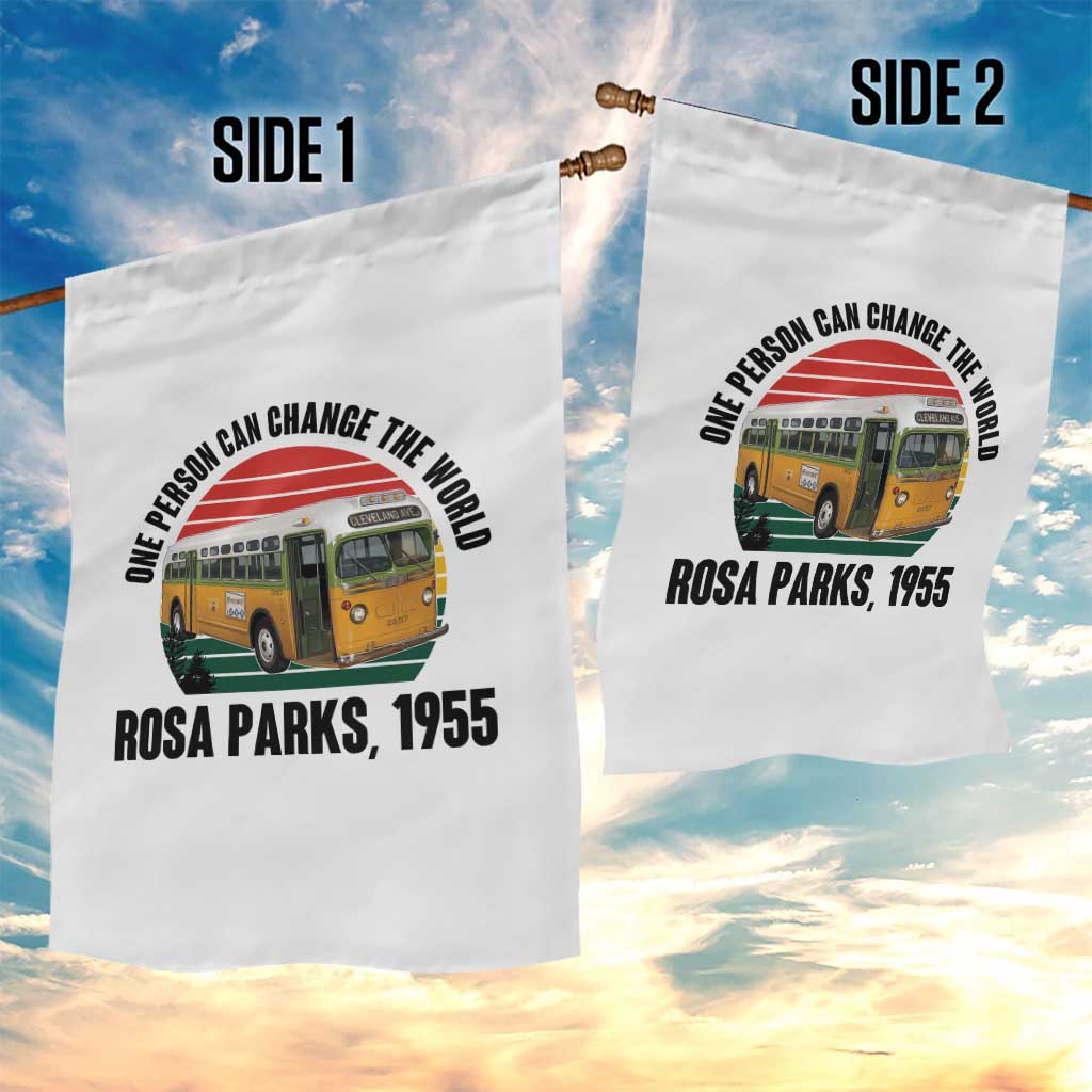 Rosa Parks Garden Flag One Person Can Change The World TS14 Print Your Wear