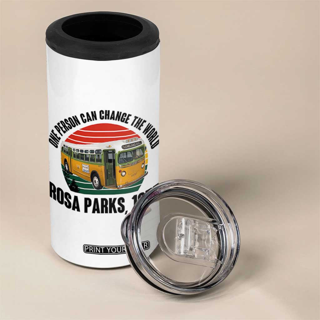 Rosa Parks 4 in 1 Can Cooler Tumbler One Person Can Change The World TS14 Print Your Wear