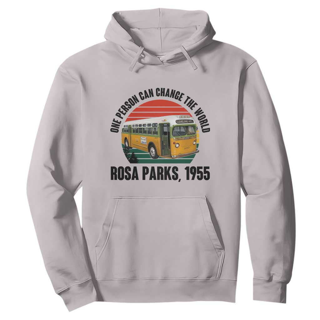 Rosa Parks Hoodie One Person Can Change The World TS14 Ice Gray Print Your Wear