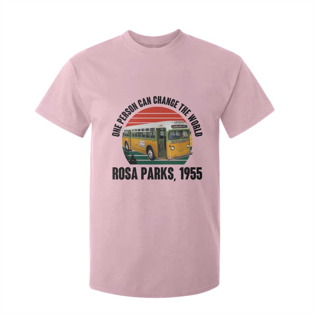 Rosa Parks T Shirt For Kid One Person Can Change The World TS14 Light Pink Print Your Wear