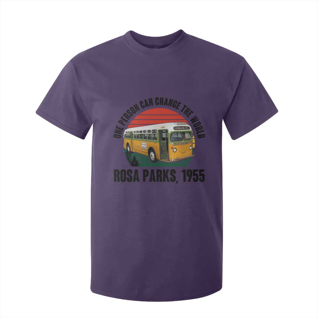 Rosa Parks T Shirt For Kid One Person Can Change The World TS14 Purple Print Your Wear