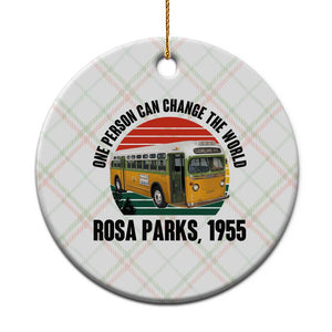 Rosa Parks Ceramic Ornament One Person Can Change The World TS14 1pc Christmas Plaid Print Your Wear