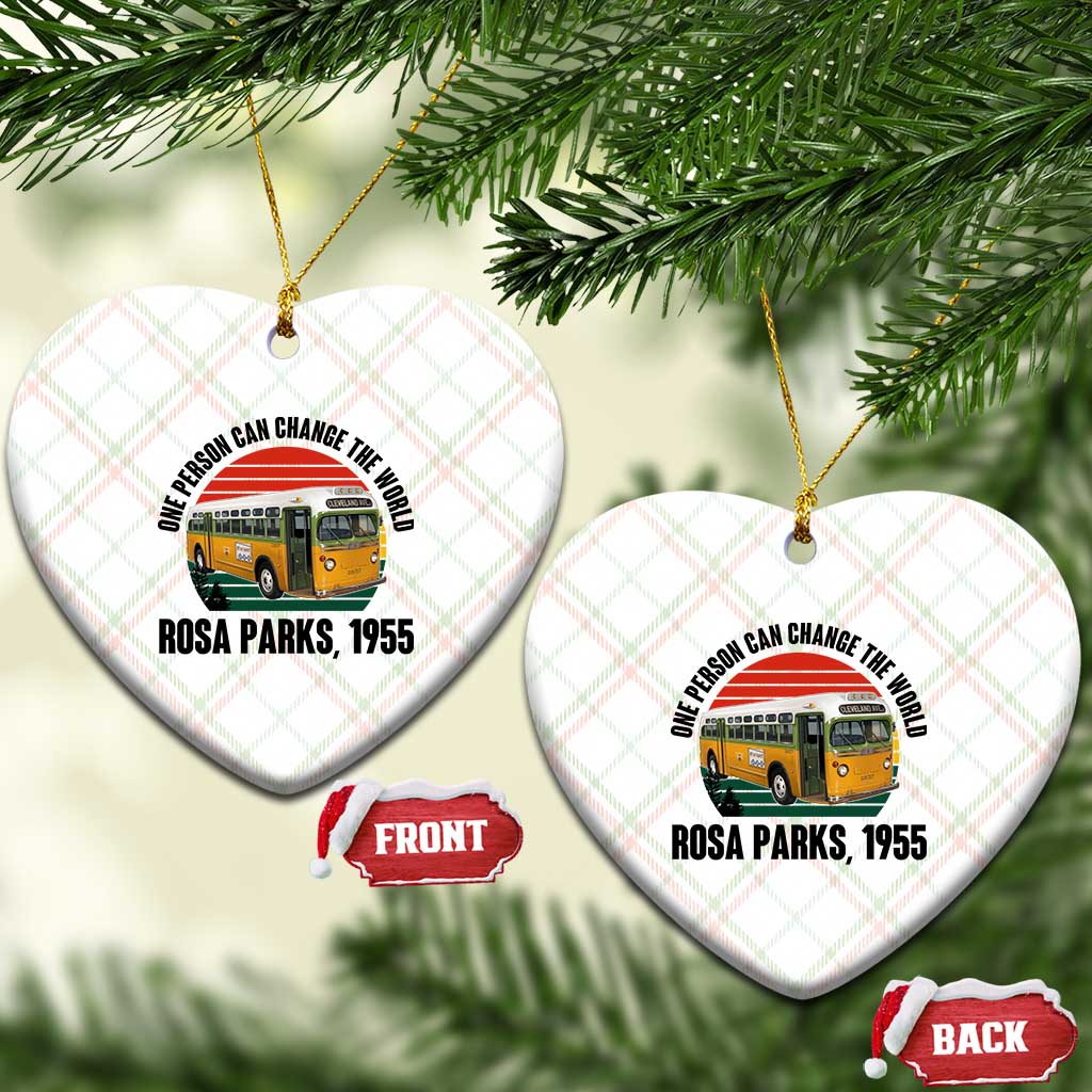 Rosa Parks Ceramic Ornament One Person Can Change The World TS14 Print Your Wear