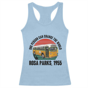 Rosa Parks Racerback Tank Top One Person Can Change The World TS14 Light Blue Print Your Wear