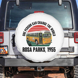 Rosa Parks Spare Tire Cover One Person Can Change The World TS14 No hole White Print Your Wear