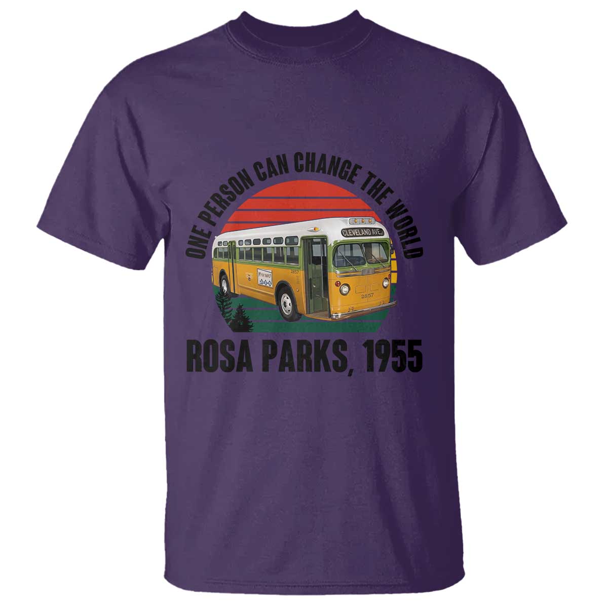 Rosa Parks T Shirt One Person Can Change The World TS14 Purple Print Your Wear