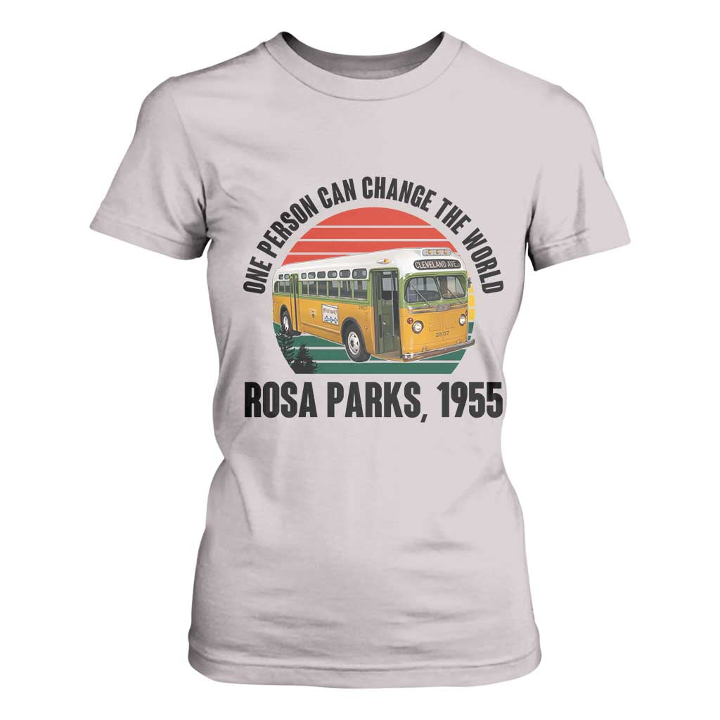 Rosa Parks T Shirt For Women One Person Can Change The World TS14 Ice Gray Print Your Wear