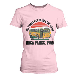Rosa Parks T Shirt For Women One Person Can Change The World TS14 Light Pink Print Your Wear