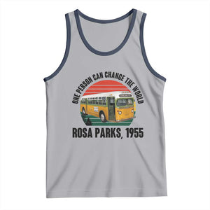 Rosa Parks Tank Top One Person Can Change The World TS14 Athletic Heather Navy Print Your Wear
