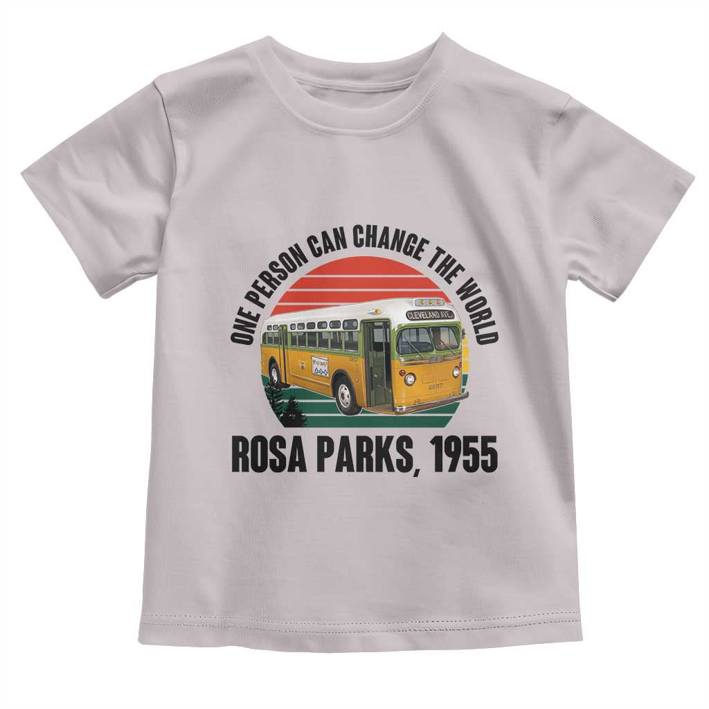 Rosa Parks Toddler T Shirt One Person Can Change The World TS14 Ice Gray Print Your Wear