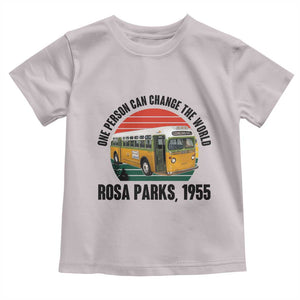 Rosa Parks Toddler T Shirt One Person Can Change The World TS14 Ice Gray Print Your Wear