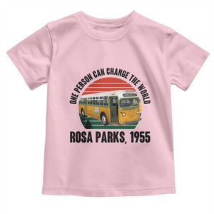 Rosa Parks Toddler T Shirt One Person Can Change The World TS14 Light Pink Print Your Wear
