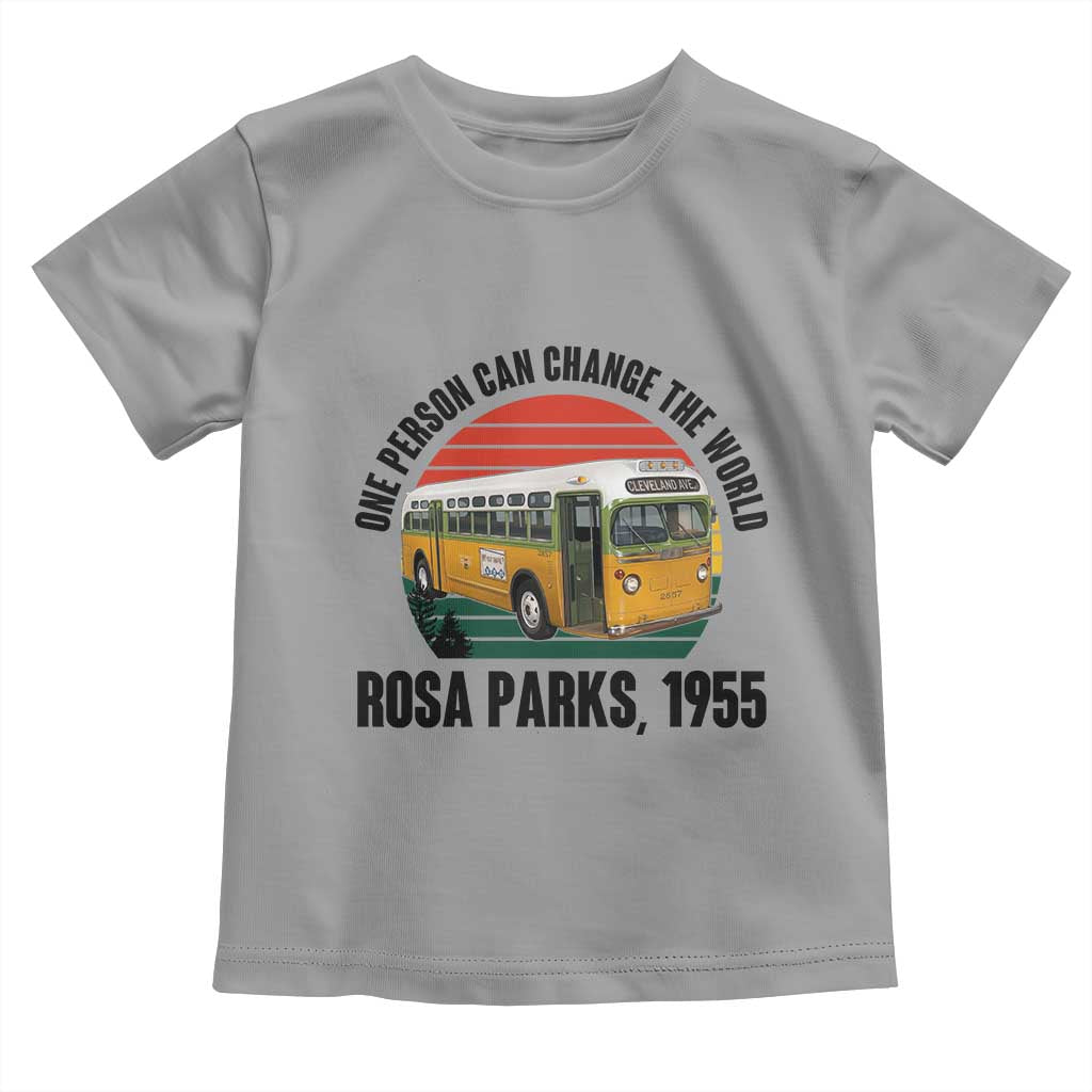Rosa Parks Toddler T Shirt One Person Can Change The World TS14 Sport Gray Print Your Wear