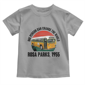 Rosa Parks Toddler T Shirt One Person Can Change The World TS14 Sport Gray Print Your Wear