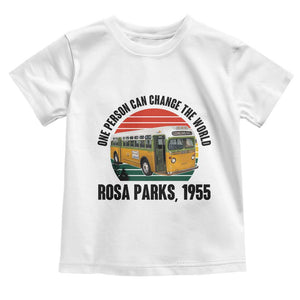 Rosa Parks Toddler T Shirt One Person Can Change The World TS14 White Print Your Wear