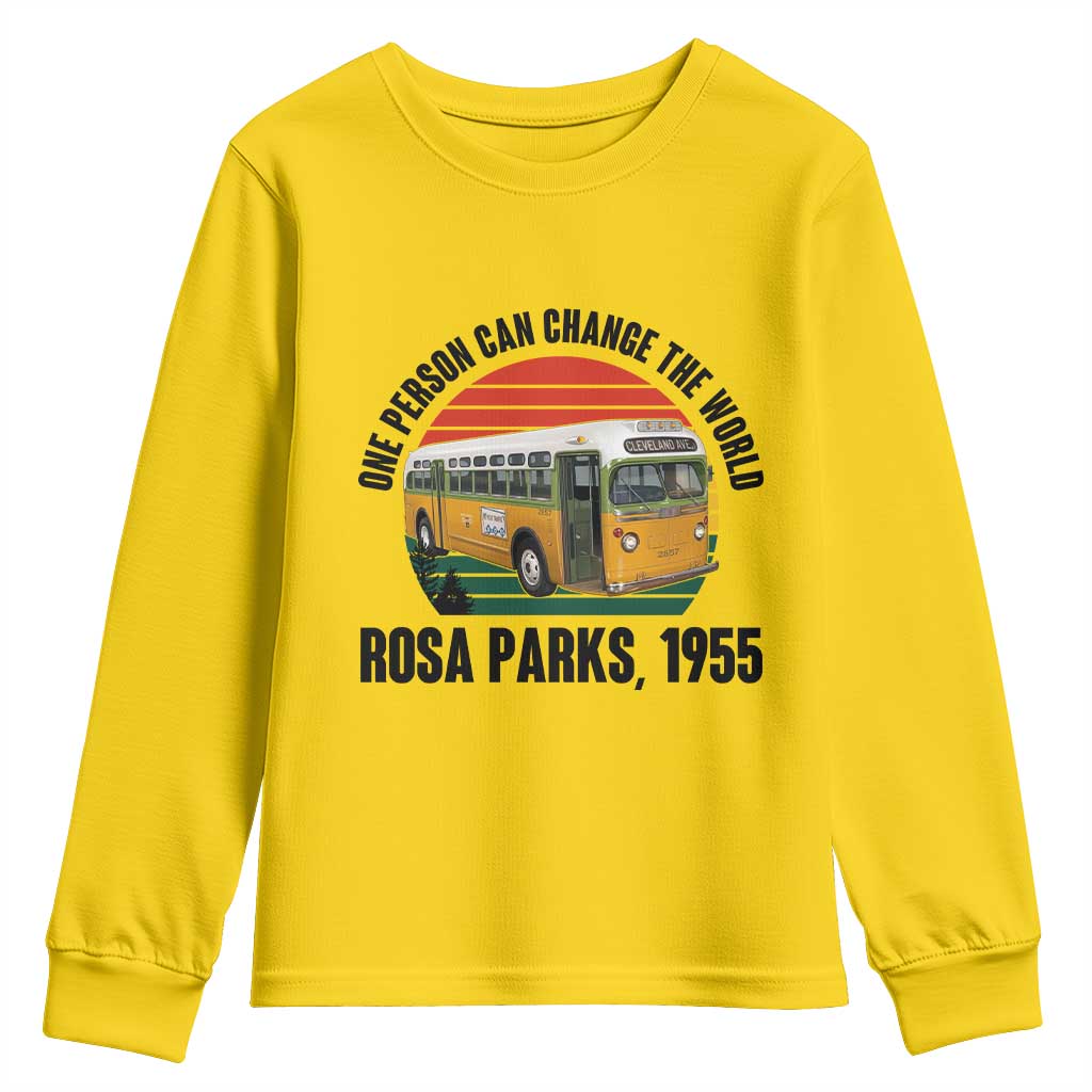 Rosa Parks Youth Sweatshirt One Person Can Change The World TS14 Daisy Print Your Wear