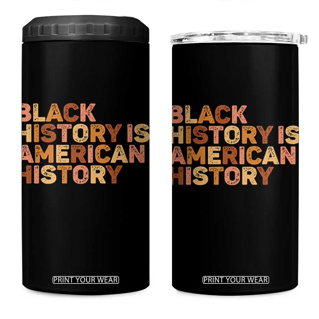 Black History Melanin African American Pride 4 in 1 Can Cooler Tumbler TS14 One Size: 16 oz Black Print Your Wear