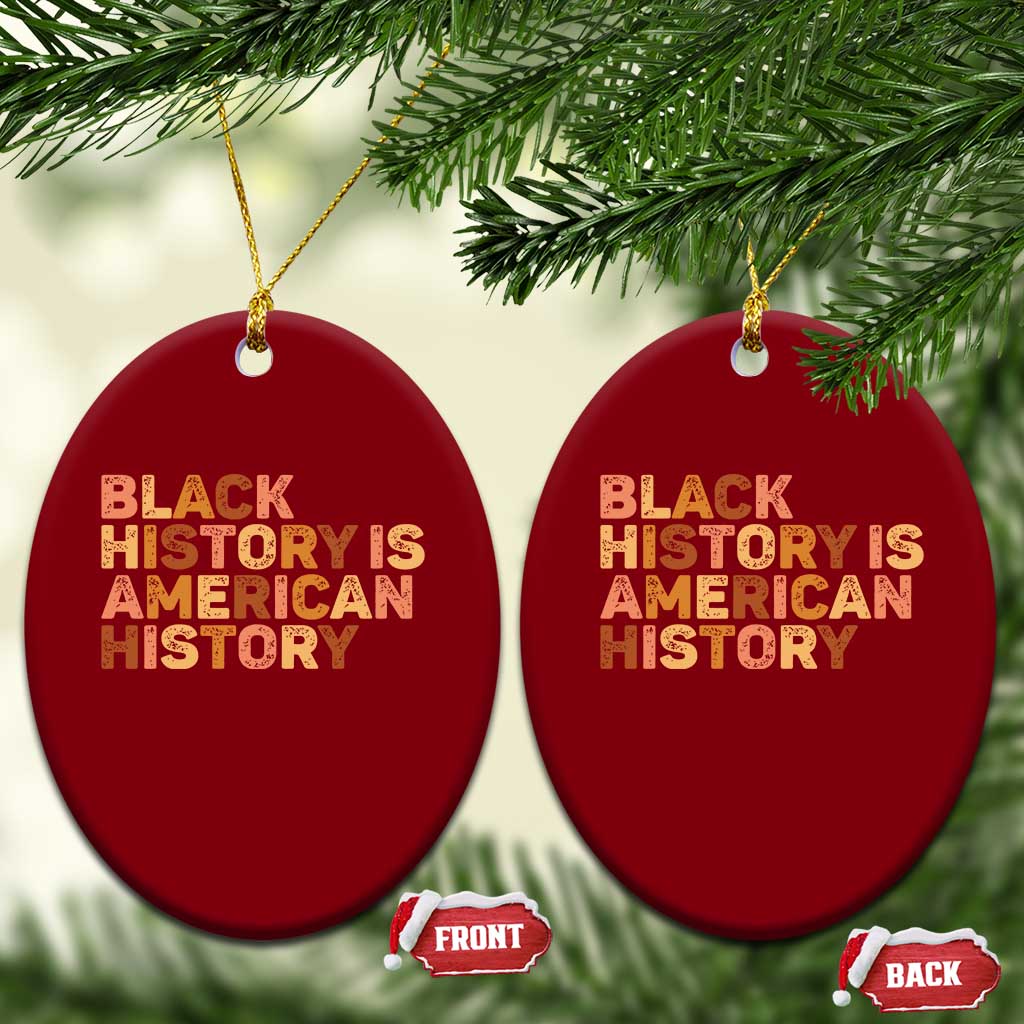 Black History Melanin African American Pride Ceramic Ornament TS14 Print Your Wear