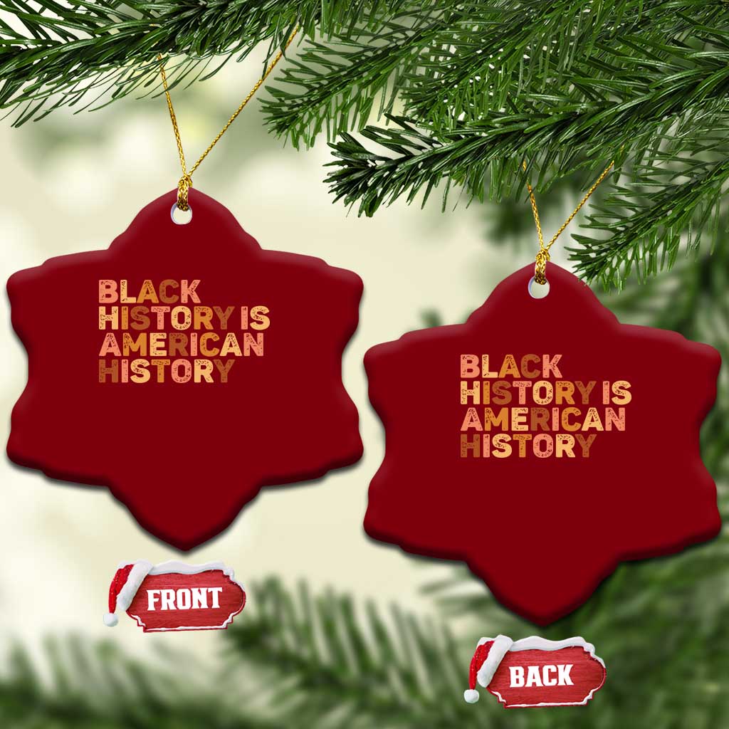 Black History Melanin African American Pride Ceramic Ornament TS14 Print Your Wear