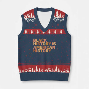 Black History Melanin African American Pride V-Neck Knit Sweater Vest TS14 Navy Red Print Your Wear