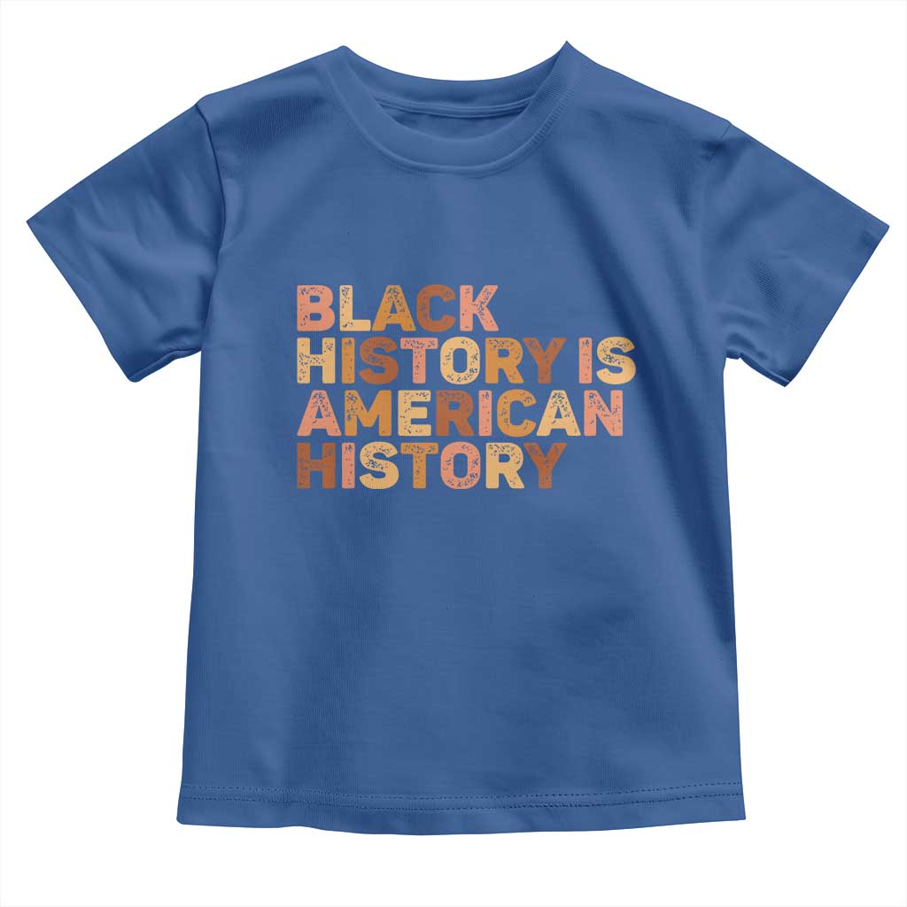 Black History Melanin African American Pride Toddler T Shirt TS14 Royal Blue Print Your Wear