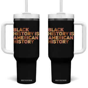 Black History Melanin African American Pride Tumbler With Handle TS14 One Size: 40 oz Black Print Your Wear