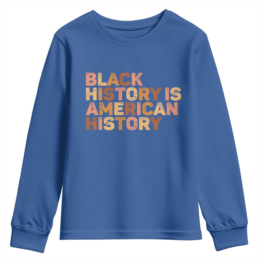 Black History Melanin African American Pride Youth Sweatshirt TS14 Royal Blue Print Your Wear