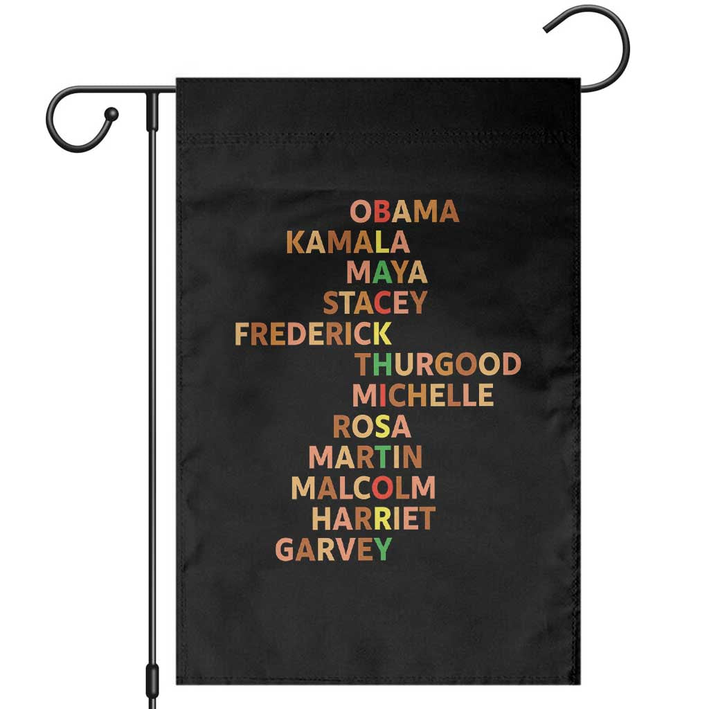 Black Leader History Melanin African American Pride Garden Flag TS14 Black Print Your Wear