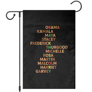 Black Leader History Melanin African American Pride Garden Flag TS14 Black Print Your Wear