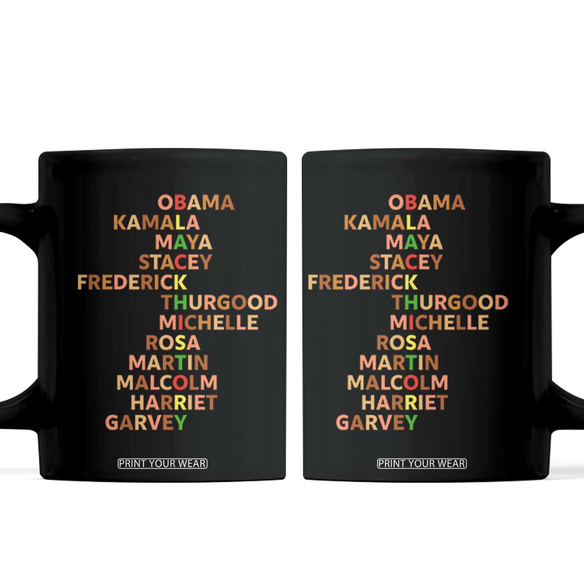Black Leader History Melanin African American Pride Coffee Mug TS14 Black Print Your Wear