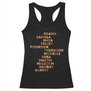 Black Leader History Melanin African American Pride Racerback Tank Top TS14 Black Print Your Wear