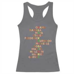 Black Leader History Melanin African American Pride Racerback Tank Top TS14 Charcoal Print Your Wear
