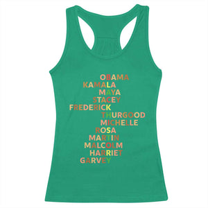 Black Leader History Melanin African American Pride Racerback Tank Top TS14 Irish Green Print Your Wear