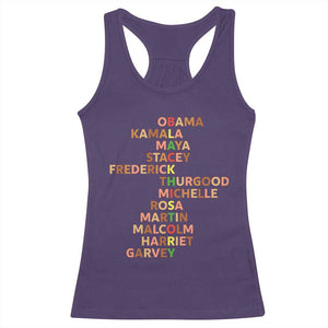 Black Leader History Melanin African American Pride Racerback Tank Top TS14 Purple Print Your Wear