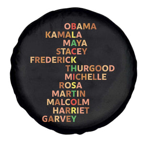 Black Leader History Melanin African American Pride Spare Tire Cover TS14 Print Your Wear
