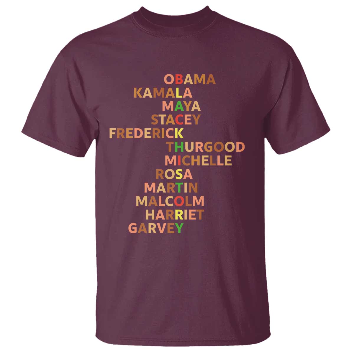 Black Leader History Melanin African American Pride T Shirt TS14 Maroon Print Your Wear