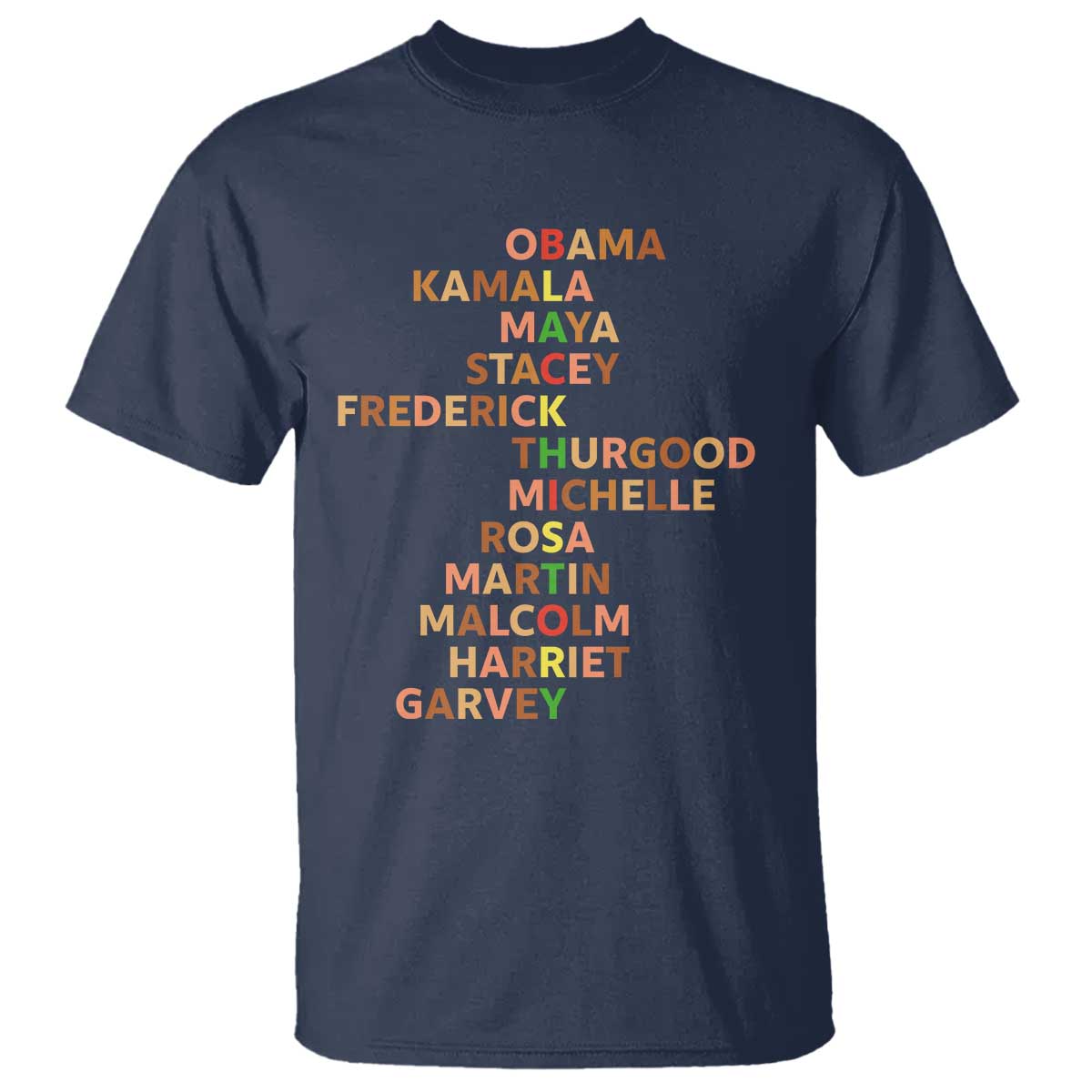Black Leader History Melanin African American Pride T Shirt TS14 Navy Print Your Wear