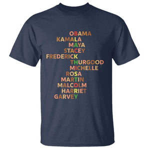 Black Leader History Melanin African American Pride T Shirt TS14 Navy Print Your Wear