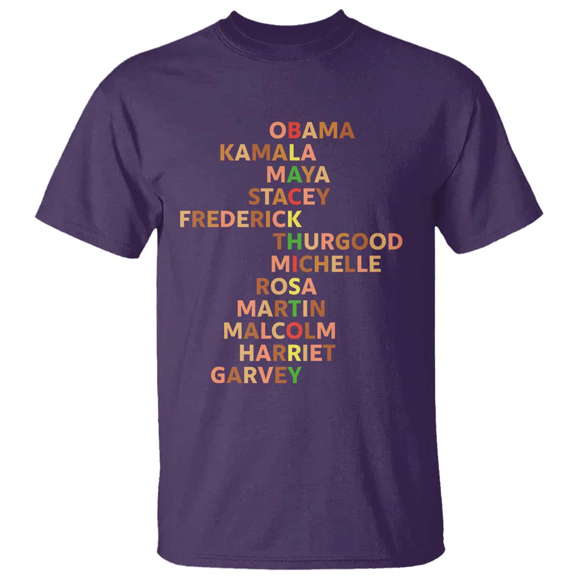 Black Leader History Melanin African American Pride T Shirt TS14 Purple Print Your Wear