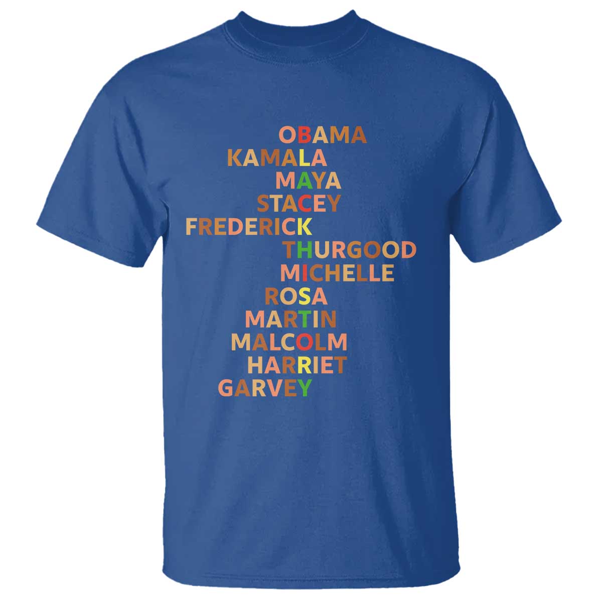 Black Leader History Melanin African American Pride T Shirt TS14 Royal Blue Print Your Wear