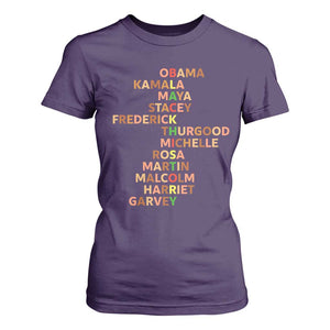 Black Leader History Melanin African American Pride T Shirt For Women TS14 Purple Print Your Wear