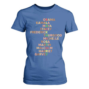Black Leader History Melanin African American Pride T Shirt For Women TS14 Royal Blue Print Your Wear