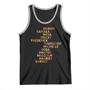 Black Leader History Melanin African American Pride Tank Top TS14 Black Athletic Heather Print Your Wear