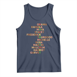 Black Leader History Melanin African American Pride Tank Top TS14 Navy Print Your Wear