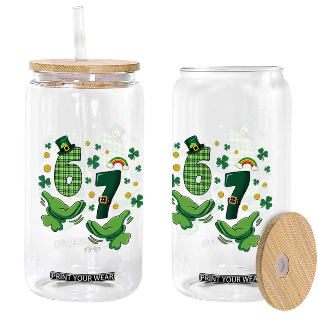 67 St Patricks Day Glass Can Funny Six Seven Hands Meme TS14 Print Your Wear