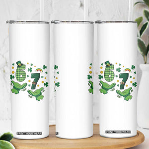 67 St Patricks Day Skinny Tumbler Funny Six Seven Hands Meme TS14 Print Your Wear